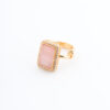 Elegant Baby Pink Stone Pendant Set - Image 4