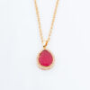 Elegant Ruby Stone Pendant Set: A Timeless Accessory - Image 2
