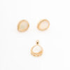 Elegant Off-White Mother of Pearl Pendant Set - Image 4