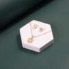 Elegant Off-White Mother of Pearl Pendant Set