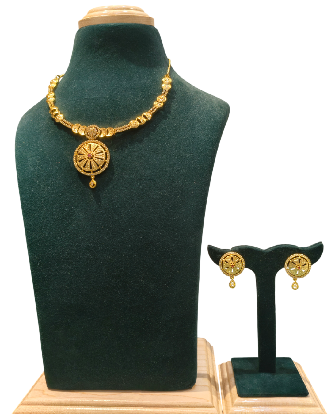 Traditional Plated Necklace & Earring Set 1 Traditional Plated Necklace & Earring Set